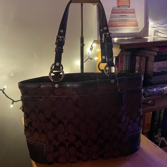 Coach Handbags - Coach Signature Elegant Brown Tote Bag